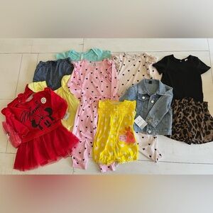 NWT- OFFERS WELCOME Toddler Girl Clothing Bundle Sizes 12-24 months